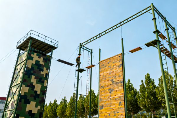 高空绳网训练:以“实战化设计”锻造心理行为能力的立体化解决方案